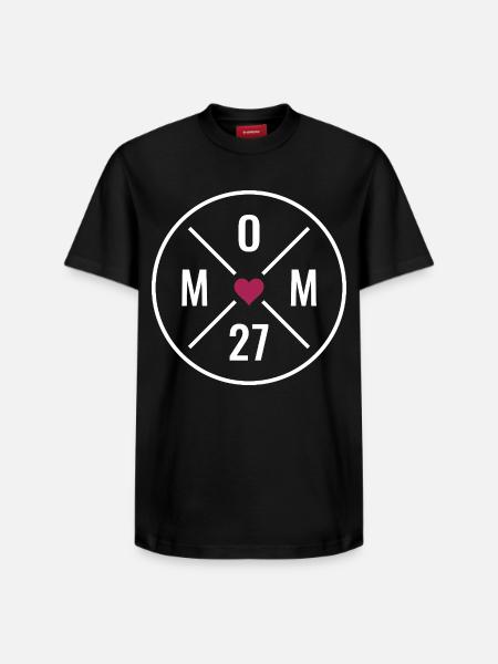 Mama 2027 Herz - Relaxed Unisex Supima Cotton T-Shirt – von SPREAD - Schwarz