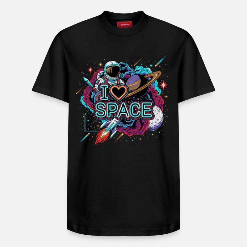 J’adore Space Astronaut - T-shirt unisexe décontracté en coton Supima – de SPREAD - noir