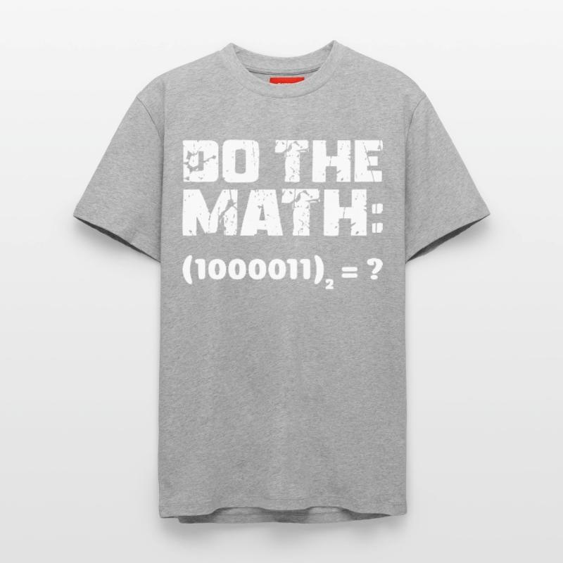 Do The Math Binary System Relaxed Unisex Supima Cotton T-Shirt – by SPREAD
