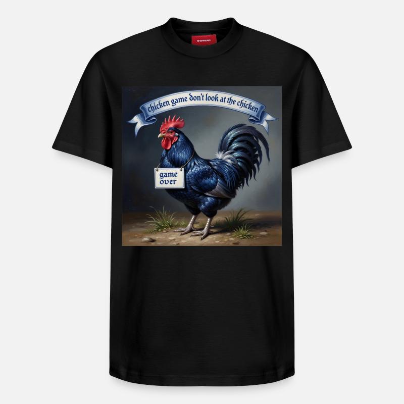 jeu de poulet - T-shirt unisexe décontracté en coton Supima – de SPREAD - noir