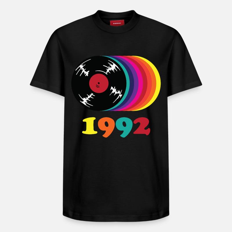 Millésime 1992 - T-shirt unisexe décontracté en coton Supima – de SPREAD - noir