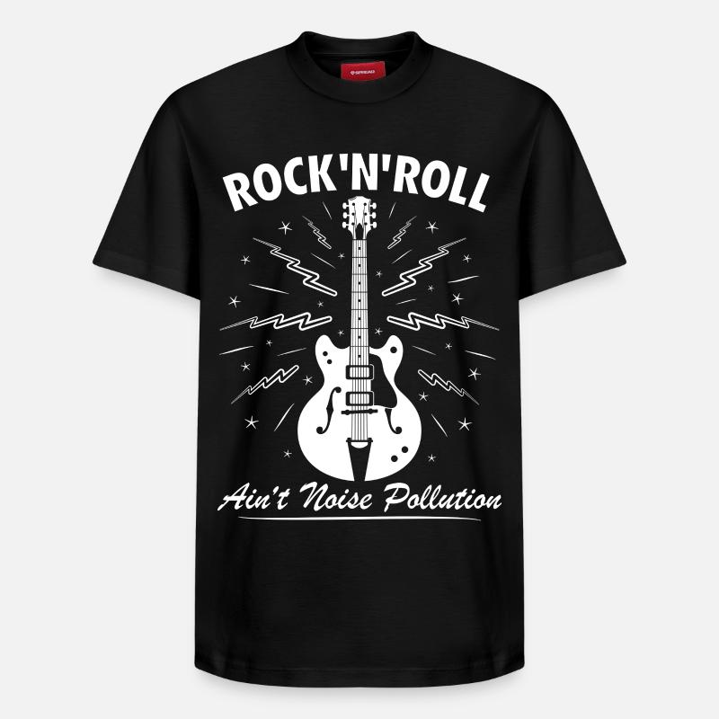 Rock 'n' Roll ist keine Lärmbelastung - Relaxed Unisex Supima Cotton T-Shirt – von SPREAD - Schwarz