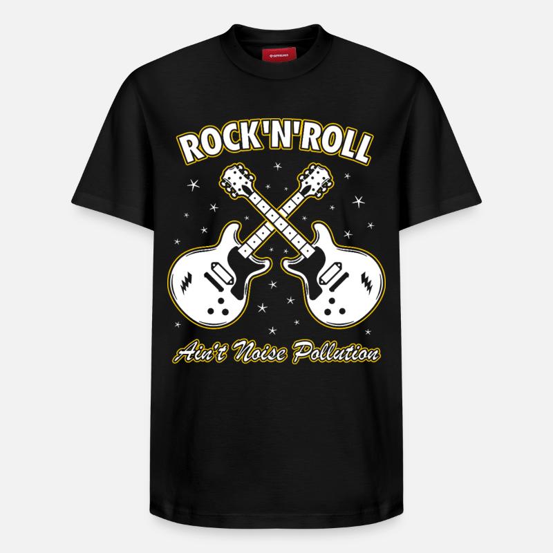 Rock 'n' Roll ist keine Lärmbelastung - Relaxed Unisex Supima Cotton T-Shirt – von SPREAD - Schwarz