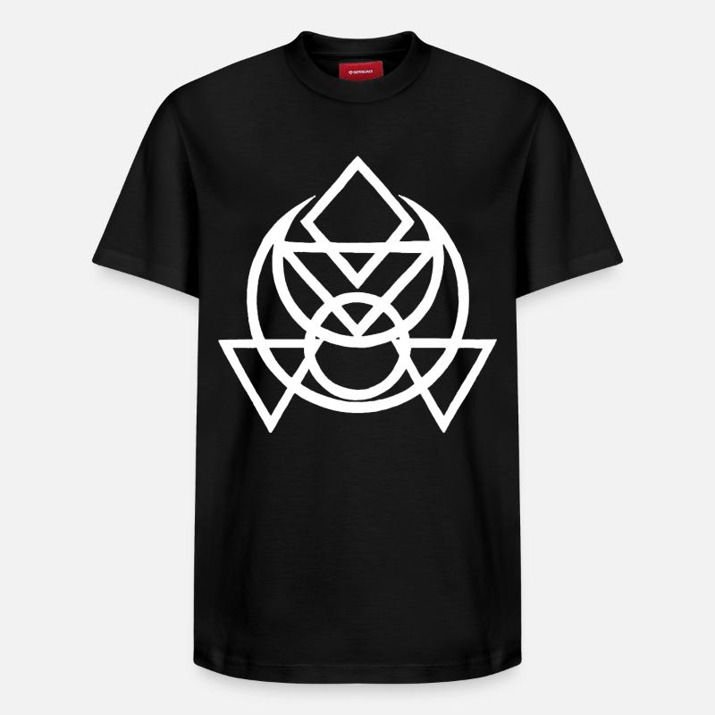 Symbole ésotérique égyptien blanc - T-shirt unisexe décontracté en coton Supima – de SPREAD - noir