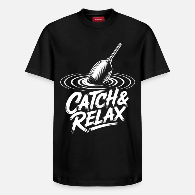 Catch & Relax - Relaxed Unisex Supima Cotton T-Shirt – von SPREAD - Schwarz