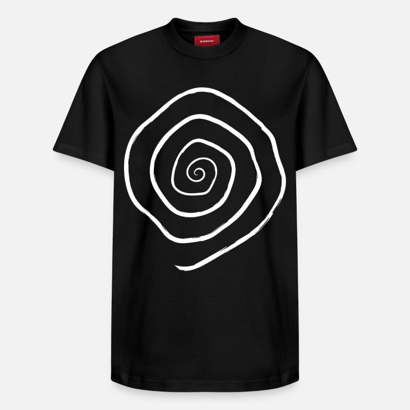 spirale - T-shirt unisexe décontracté en coton Supima – de SPREAD - noir