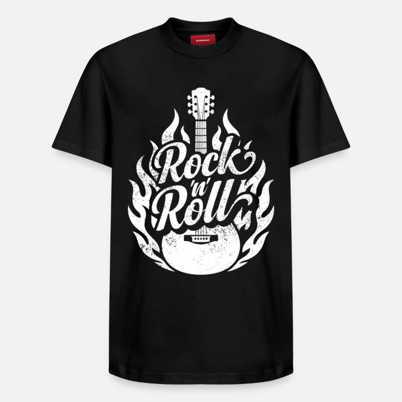 Rock and roll - T-shirt unisexe décontracté en coton Supima – de SPREAD - noir