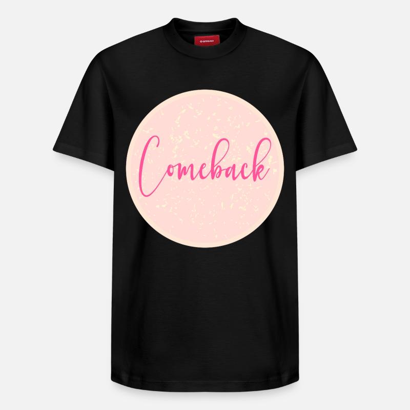 revenir - T-shirt unisexe décontracté en coton Supima – de SPREAD - noir