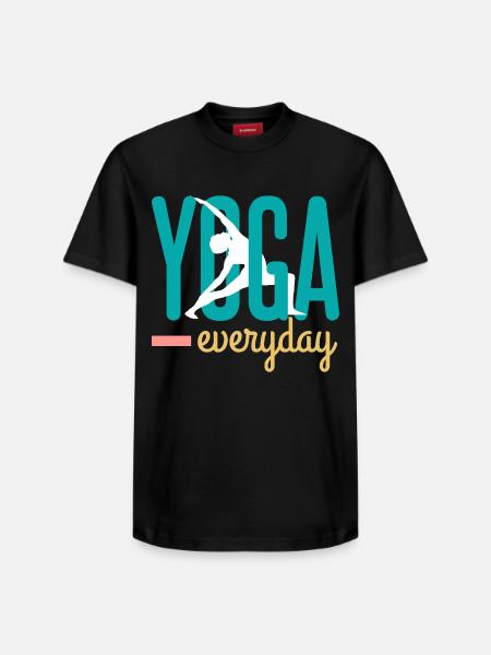 Yoga - Relaxed Unisex Supima Cotton T-Shirt – von SPREAD - Schwarz