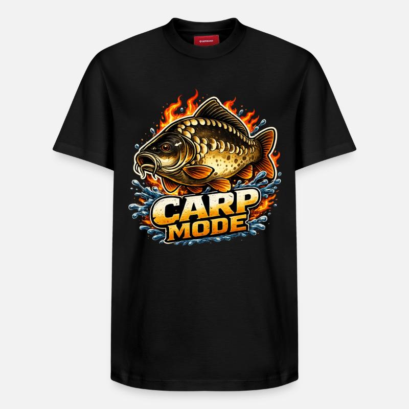 Karpfenmodus - Relaxed Unisex Supima Cotton T-Shirt – von SPREAD - Schwarz