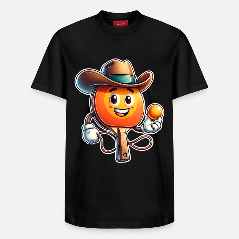 Ping-pong - T-shirt unisexe décontracté en coton Supima – de SPREAD - noir