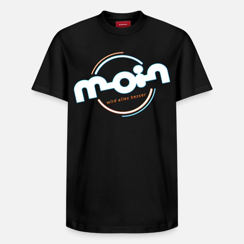 Hello - Relaxed Unisex Supima Cotton T-Shirt – by SPREAD - black