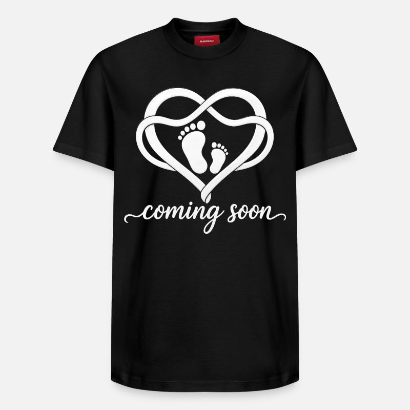 bébé bientôt en 2026 - T-shirt unisexe décontracté en coton Supima – de SPREAD - noir