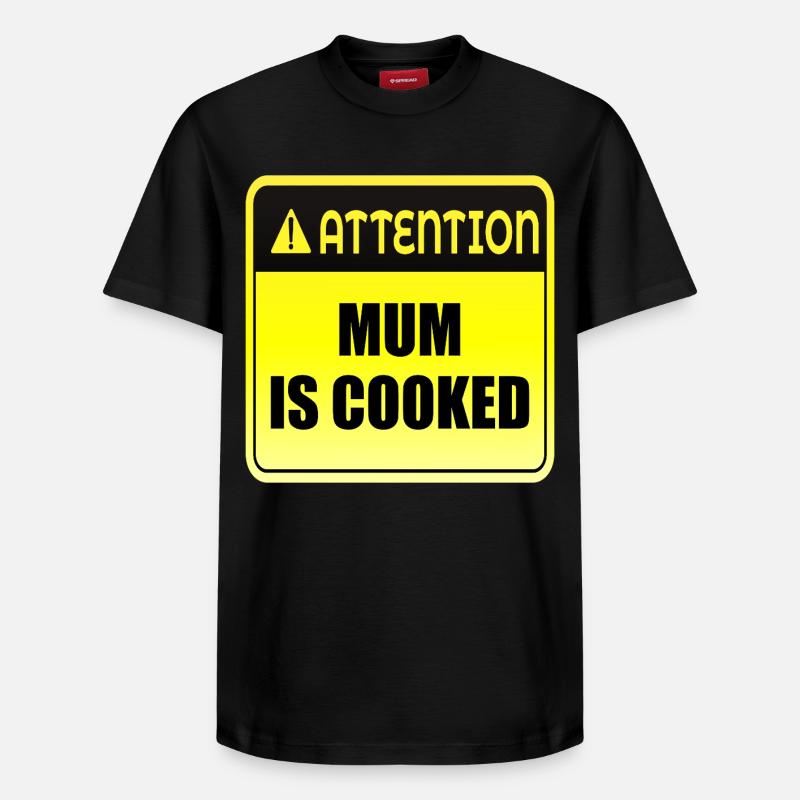 Humeur de maman - T-shirt unisexe décontracté en coton Supima – de SPREAD - noir