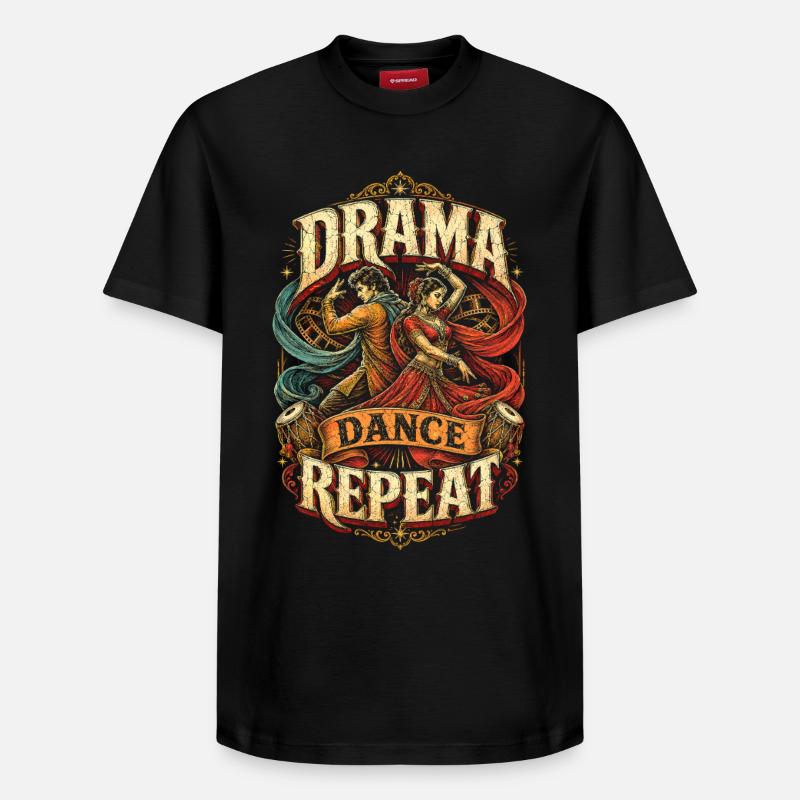 Bollywood - T-shirt unisexe décontracté en coton Supima – de SPREAD - noir