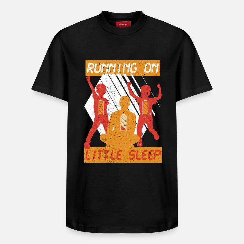 Père célibataire Père célibataire - T-shirt unisexe décontracté en coton Supima – de SPREAD - noir