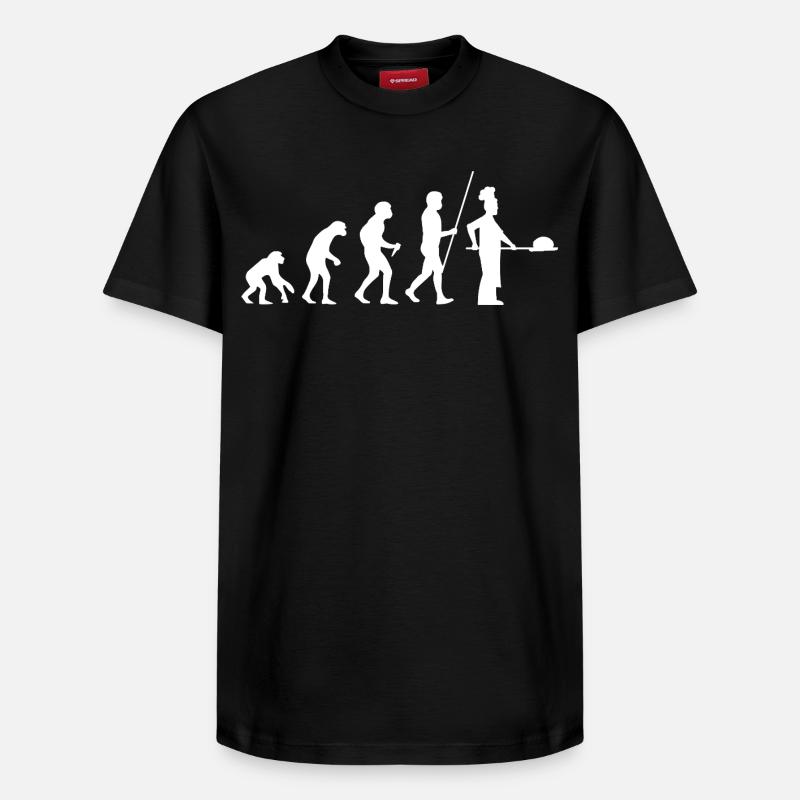 Évolution de Baker - T-shirt unisexe décontracté en coton Supima – de SPREAD - noir