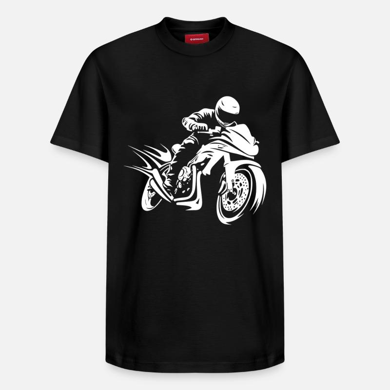 Motard Motard - T-shirt unisexe décontracté en coton Supima – de SPREAD - noir