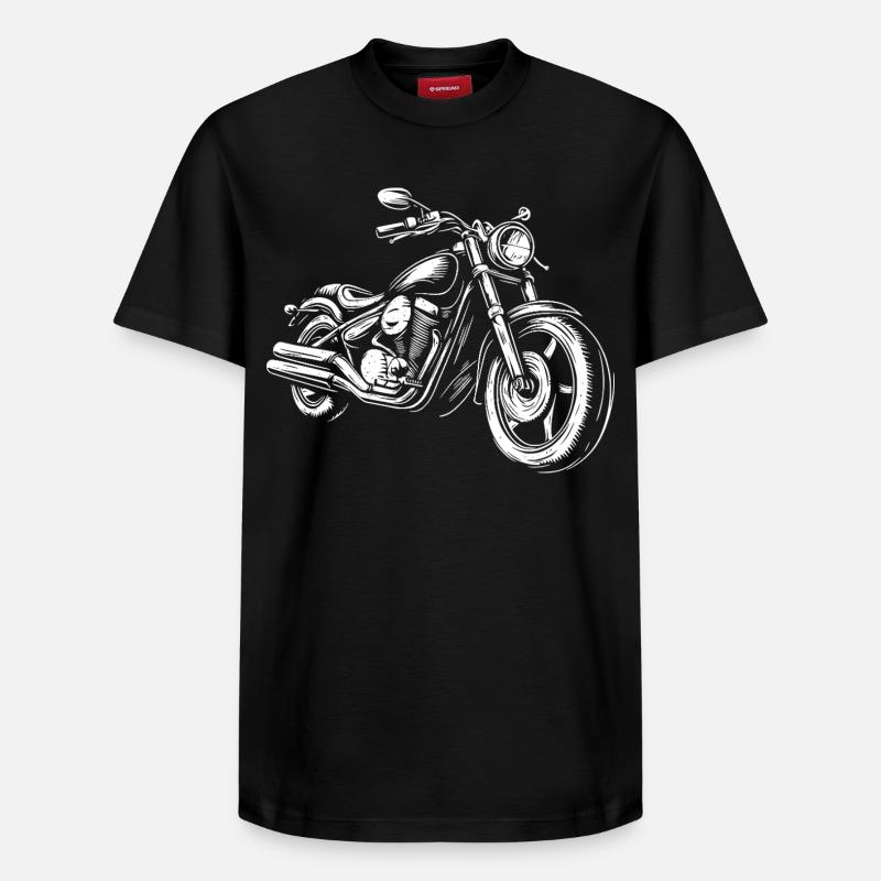 Motard Motard - T-shirt unisexe décontracté en coton Supima – de SPREAD - noir