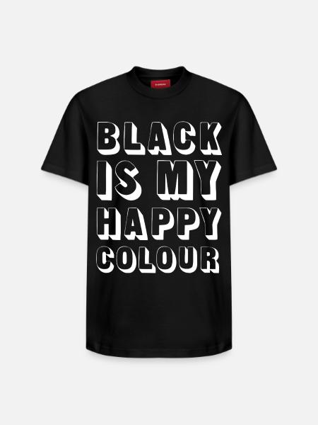 Black is my Happy Colour - Relaxed Unisex Supima Cotton T-Shirt – by SPREAD - black