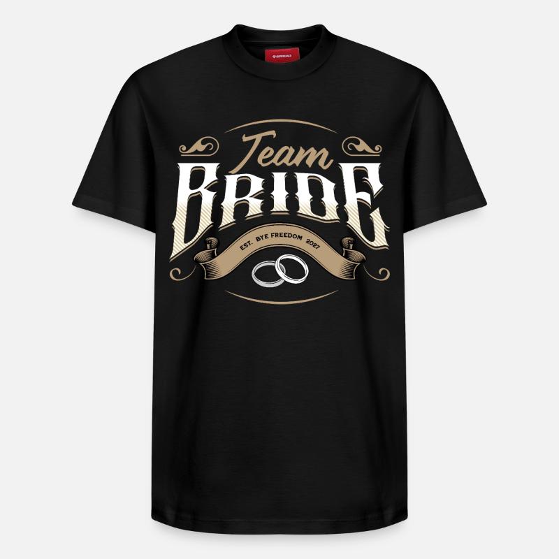 Équipe Mariée 2027 - T-shirt unisexe décontracté en coton Supima – de SPREAD - noir
