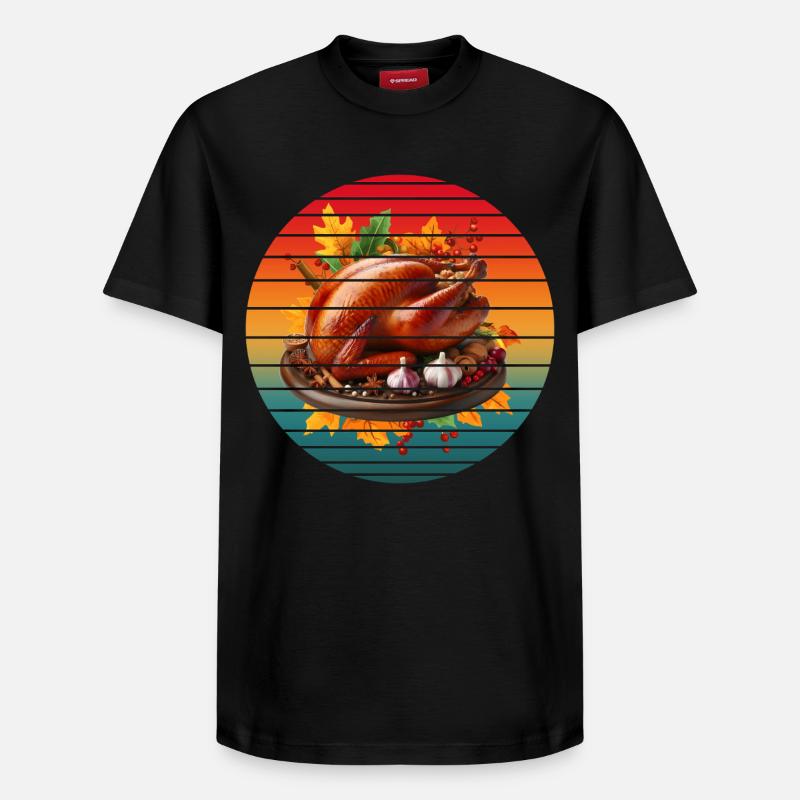 DINDE MILLÉSIMÉE - T-shirt unisexe décontracté en coton Supima – de SPREAD - noir