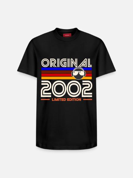 Original 2002 Limited Edition Retro - Relaxed Unisex Supima Cotton T-Shirt – by SPREAD - black