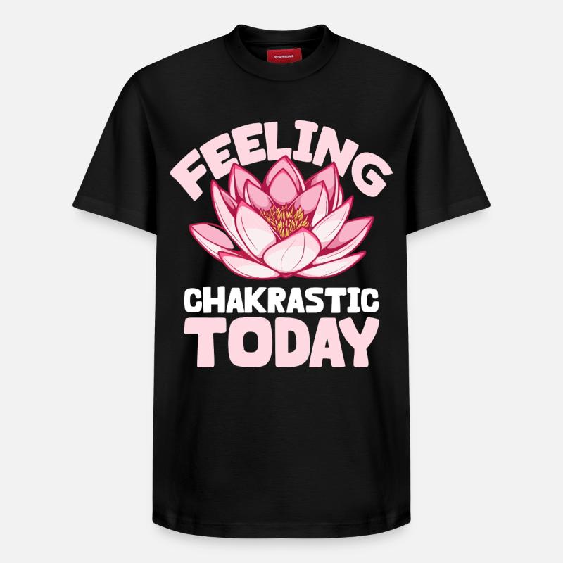 Sensation du chakra - Bonne énergie - T-shirt unisexe décontracté en coton Supima – de SPREAD - noir