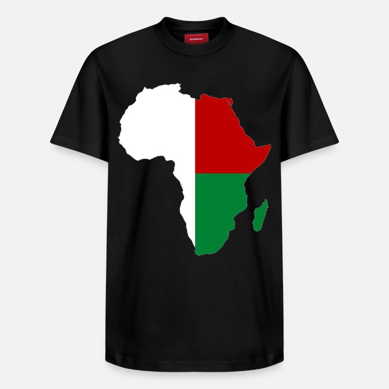 Drapeau de Madagascar Afrique - T-shirt unisexe décontracté en coton Supima – de SPREAD - noir