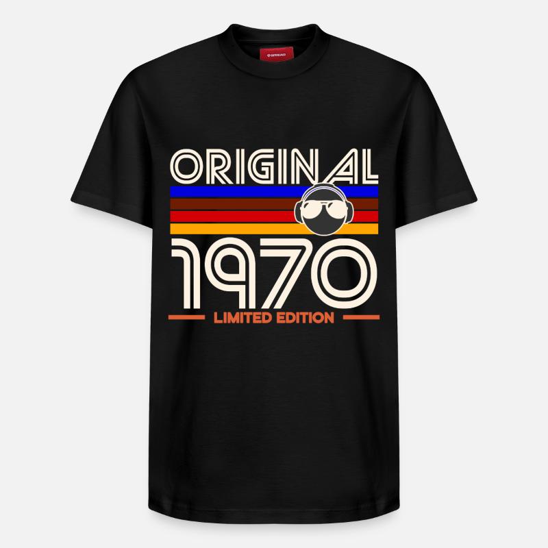Original 1970 Edition Limité - T-shirt unisexe décontracté en coton Supima – de SPREAD - noir