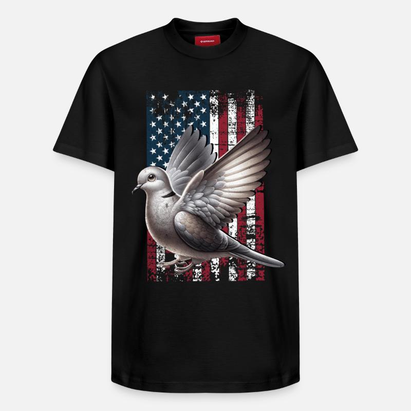 Diamond Dove US Diamanttaube - T-shirt unisexe décontracté en coton Supima – de SPREAD - noir
