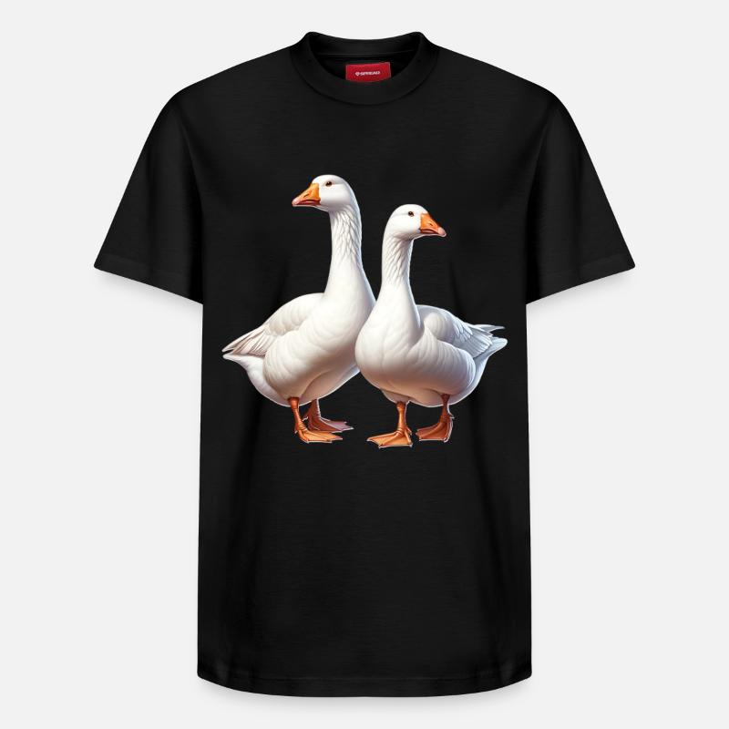 Oie - T-shirt unisexe décontracté en coton Supima – de SPREAD - noir