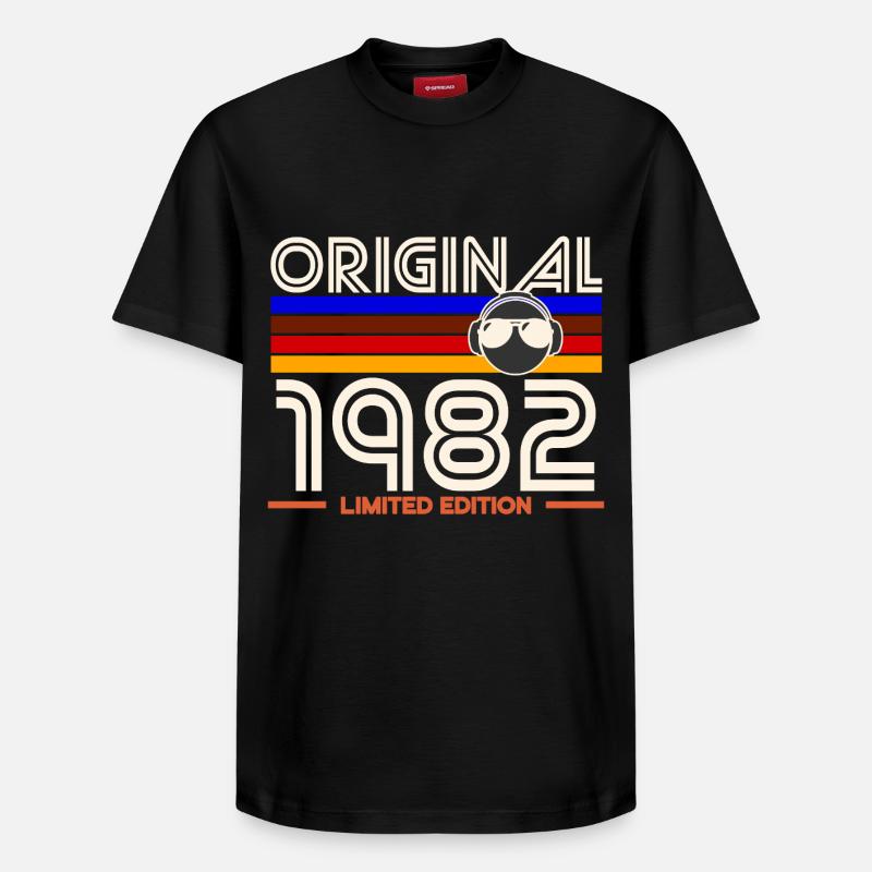 Original 1982 Édition Limitée - T-shirt unisexe décontracté en coton Supima – de SPREAD - noir
