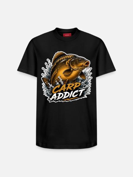 Carp Addict Spiegel Karpfenfischerei-Design - Relaxed Unisex Supima Cotton T-Shirt – von SPREAD - Schwarz