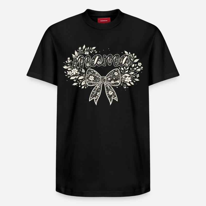 Mama-Geschenk: Retro-Mama-Visualisierung - Relaxed Unisex Supima Cotton T-Shirt – von SPREAD - Schwarz