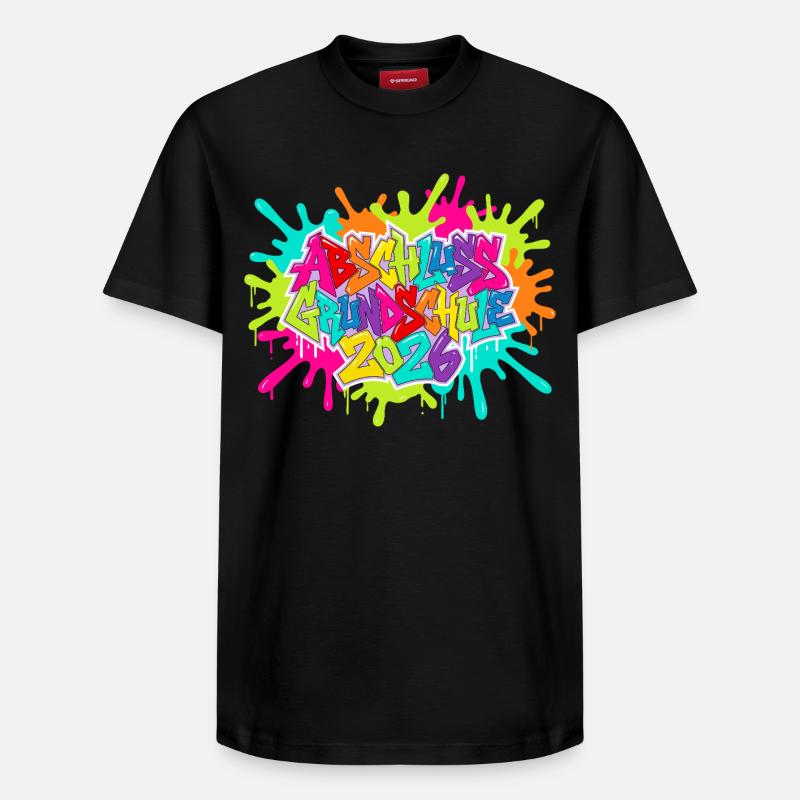 Grundschule Abschluss 2026 - Relaxed Unisex Supima Cotton T-Shirt – von SPREAD - Schwarz