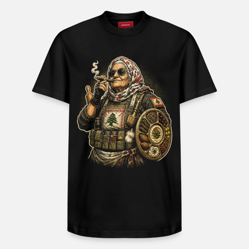 Liban Libanais - T-shirt unisexe décontracté en coton Supima – de SPREAD - noir