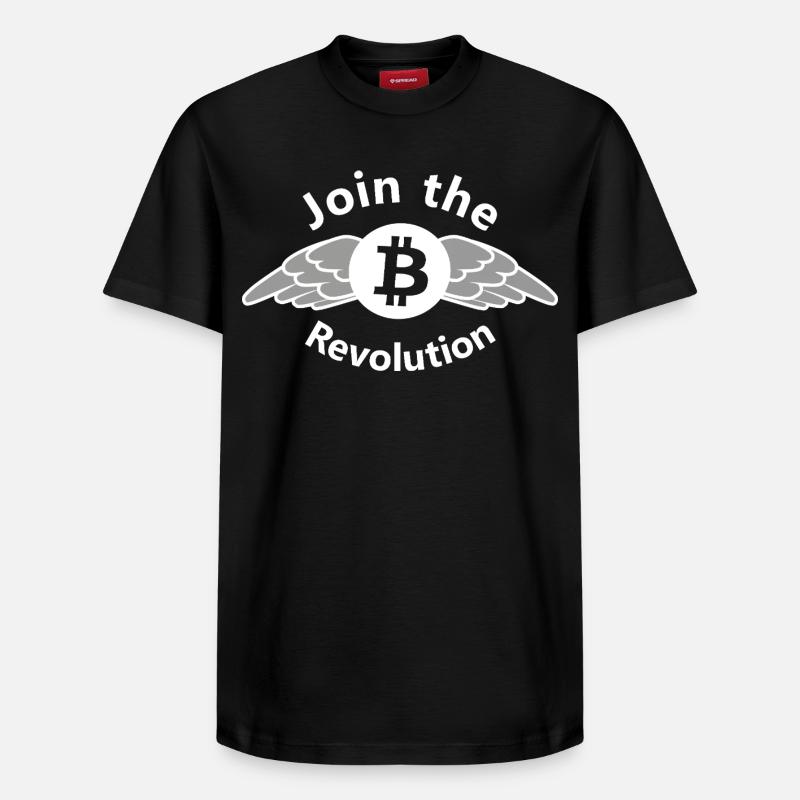 Révolution BitWings - T-shirt unisexe décontracté en coton Supima – de SPREAD - noir