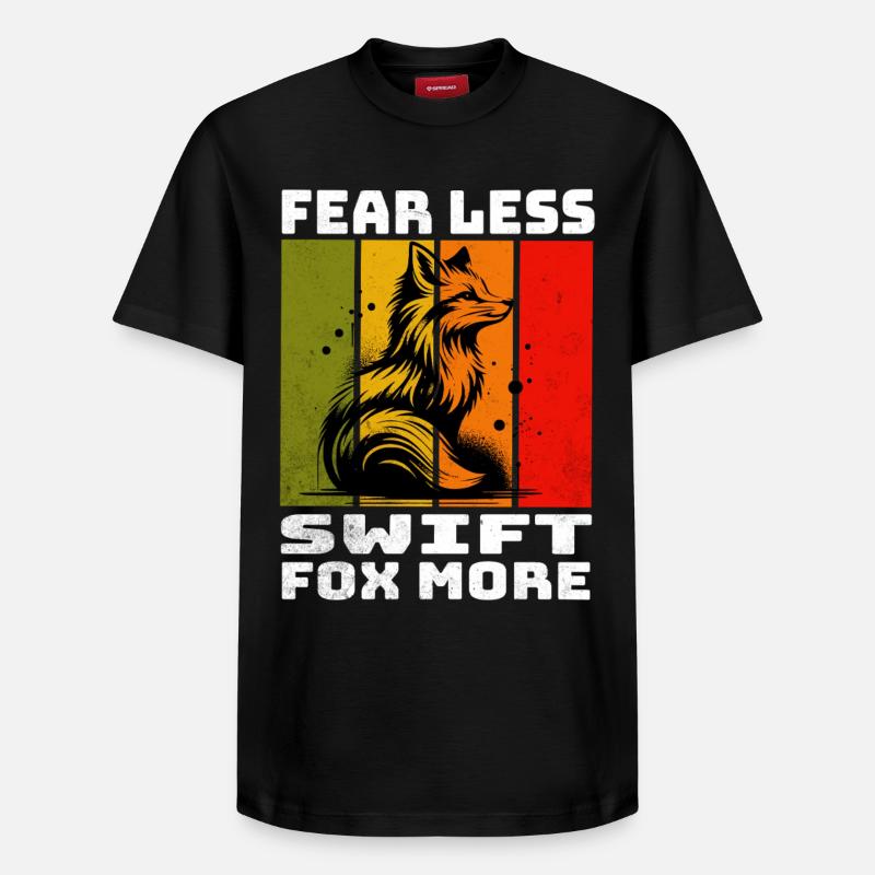 Renard Rapide Swiftfuchs - T-shirt unisexe décontracté en coton Supima – de SPREAD - noir