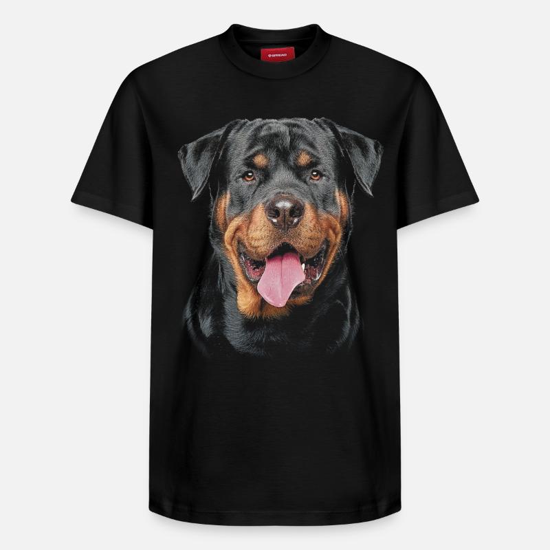 Rottweiler Chien - T-shirt unisexe décontracté en coton Supima – de SPREAD - noir