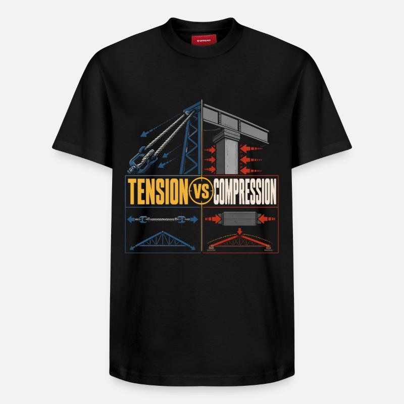 Bridge Engineer Civil Engineering - Relaxed Unisex Supima Cotton T-Shirt – by SPREAD - black