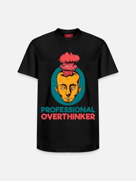 Professional Overthinker - Relaxed Unisex Supima Cotton T-Shirt – von SPREAD - Schwarz