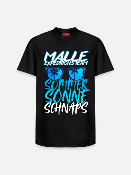 Malle Expeditions Team: Summer Sun Schnapps - Relaxed Unisex Supima Cotton T-Shirt – by SPREAD - black