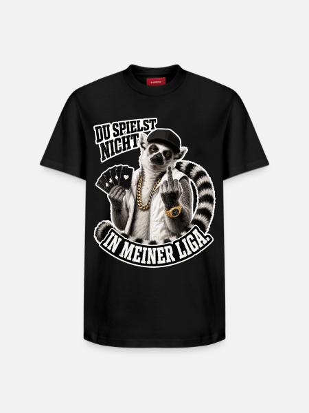 You're not in my league - Relaxed Unisex Supima Cotton T-Shirt – by SPREAD - black