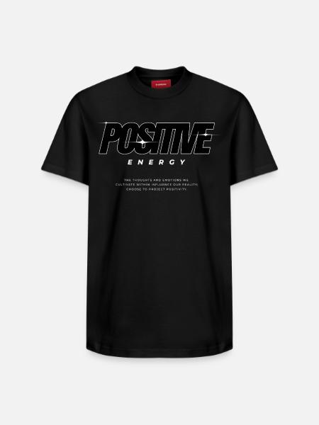 Positive Energy Power Design - Relaxed Unisex Supima Cotton T-Shirt – by SPREAD - black