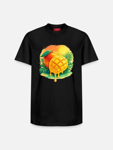 Paradis des mangues - T-shirt unisexe décontracté en coton Supima – de SPREAD - noir