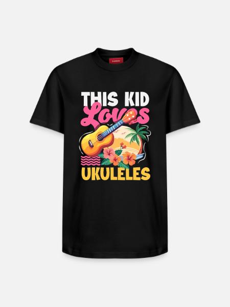 Lustiges Ukulele Designs Und Sprüche - Relaxed Unisex Supima Cotton T-Shirt – von SPREAD - Schwarz