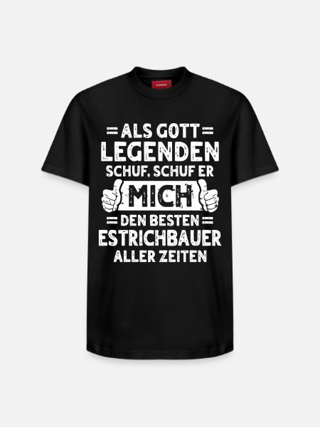 Estrichbauer - Relaxed Unisex Supima Cotton T-Shirt – von SPREAD - Schwarz