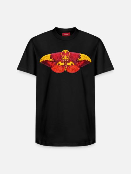 Imperial Moth Eacles imperialis - Relaxed Unisex Supima Cotton T-Shirt – by SPREAD - black