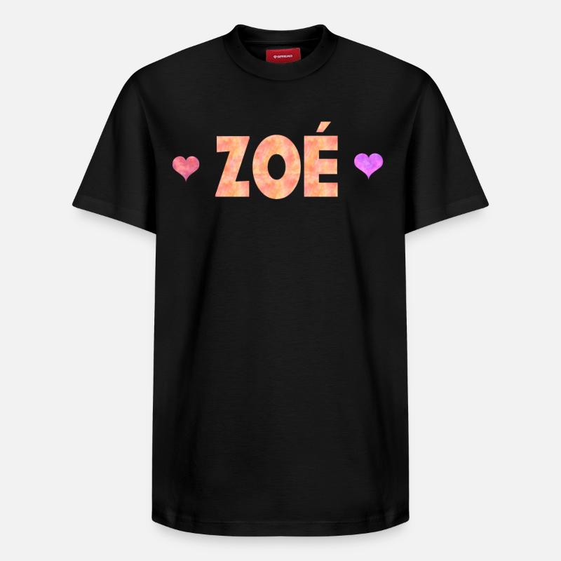zoé - T-shirt unisexe décontracté en coton Supima – de SPREAD - noir
